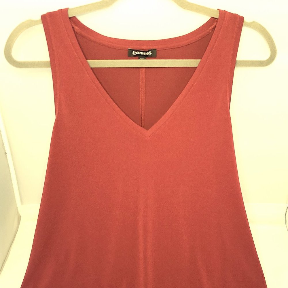 Express Maroon Red Top